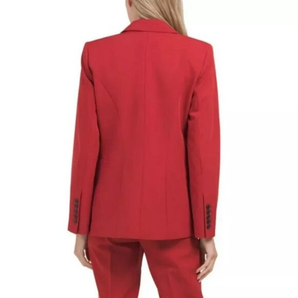 KOBI HALPERIN Burnt Red Jordanna One Button Blazer - Picture 2 of 4